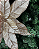 DEC FLOR POINSETIA C/GLITTER CHAMPANHE - Imagem 2