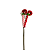 PICK NATAL PERNAS VERMELHO/BRANCO 21CM - Imagem 1