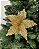 DEC FLOR POINSETIA DOURADA - Imagem 1