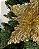 DEC FLOR POINSETIA DOURADA - Imagem 2