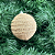 BOLA NATAL JUTA 10CM - Imagem 1