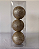 BOLA DECORADA DOURADO 10CM JOGO C/3 UND - Imagem 1