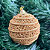 Bola Natal Decorada 8cm c/3 - Imagem 1