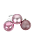 Bola em Tubo Rosa Claro c/ 9 und - 6cm - Imagem 1