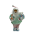 PAPAI NOEL DE PIJAMA NATAL EM PE (VERDE ROSA) 30cm (FLORARTE) Vol. 1 - Imagem 1