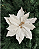 H.BICO PAPAGAIO NATAL AVELUDADO (BRANCO) 25cm - Imagem 1