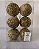 BOLA PAETE GLITTER OURO 8CM JOGO C/6 UND - Imagem 1