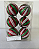 BOLA NATAL VERMELHO/VERDE/BRANCO 8CM JG C/6 PC - Imagem 1
