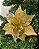 FLOR DEC POINSETTIA DOURADA 25cm - Imagem 1
