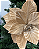 FLOR DEC POINSETIA BEGE 20cm - Imagem 2