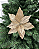 FLOR DEC POINSETIA C/GLITTER CHA 26cm - Imagem 1