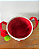 CESTA FELTRO RENA C/POMPOM VERMELHO/BRANCO 20cm - Imagem 1