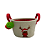 CESTA FELTRO NATAL RENA C/POMPOM 20cm - Imagem 1