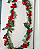 GALHO FOLHAS E FRUTAS VERMELHO/VERDE 180CM - Imagem 1