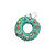 ENFEITE NATAL DONUT AZUL 11cm - Imagem 1