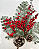 GALHO BERRY C/PINHA VERMELHO 47cm - Imagem 1