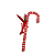 ENFEITE NATAL BENGALA PENDURAR VERMELHO BRANCO 35cm - Imagem 2