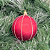 BOLA NATAL DECORADA NATAL VERMELHO 8cm - Imagem 1