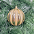 BOLA DECORADA NATAL DOURADO 8cm - Imagem 1