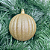 BOLA DECORADA NATAL DOURADO 8cm - Imagem 1
