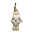 BONECO NATAL PAPAI NOEL EM PE CHAMPANHE 32cm - Imagem 1