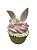 RESINA PASCOA CUPCAKE (ROSA VERDE) 10X9,3X15cm (FLORARTE) Vol. 3 - Imagem 1