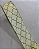 FITA ARAMADA CETIM  OFF WHITE/DOURADA 6,3cm x 9,14m - Imagem 2