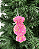 ENFEITE NATAL BOMBOM ROSA 15X6cm - Imagem 1