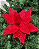 FLOR DECORATIVA VERMELHO 30cm - Imagem 1