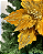 FLOR NATAL DOURADO AVELUDADO 29CM - Imagem 2