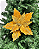 FLOR NATAL DOURADO AVELUDADO 29CM - Imagem 1