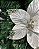 FLOR DECORATIVA NATAL BRANCO/CHAMPANHE 18CM - Imagem 2
