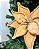 FLOR DECORATIVA AVELUDADO CHAMPANHE BORDA DOURADO 35CM - Imagem 2