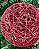 BOLA DECORADA NATAL ARAMADA VERMELHO 20cm - Imagem 2