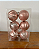 BOLA BRILHO E TEXTURIZADA ROSA 8CM JOGO C/6 UND - Imagem 1