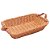 Bandeja Rattan com Alca de Couro Sintetico 30x20x7cm - Imagem 1