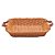 Bandeja Rattan com Alca de Couro Sintetico 30x20x7cm - Imagem 2