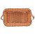 Bandeja Rattan com Alca de Couro Sintetico 30x20x7cm - Imagem 3