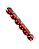 BOLA MISTO TUBO C/6 UND (VERMELHO) 8cm - Imagem 1