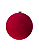 BOLA DE NATAL DE VELUDO C/1 UND (VERMELHO ESCURO) 20cm - Imagem 2