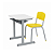 Conjunto Escolar Individual Mesa+Cadeira Tamanho Juvenil | Linha M2B CJ3 (M2BT3PL+CD-FNDE03) - Imagem 1