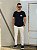 Camiseta Hugo Boss Básica Contraste Preta - Imagem 2
