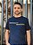Camiseta Hugo Boss Azul Noite Faixas Duplas - Imagem 2