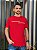 Camiseta Hugo Boss Vermelha Faixas Duplas - Imagem 1