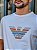 Camiseta Empório Armani Masculina Off White Bordada - Imagem 2