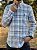 Camisa Ralph Lauren Linho Bicolor Azul Clara Branca Pony Azul - Imagem 2