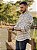 Camisa Ralph Lauren Linho Tricolor Marrom Branca Pony Marrom - Imagem 3