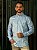 Camisa Ralph Lauren Manga Longa Oxford Azul Clara Mescla Pony Colorido - Imagem 4