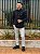 Camisa Ralph Lauren Manga Longa Oxford Preta Pony Colorido - Imagem 4
