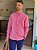 Camisa Ralph Lauren Masculina Custom Fit Oxford Tinturada Rosa Pony Azul Celeste - Imagem 1